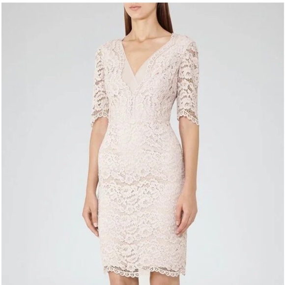 Reiss Cream Lace Dress - Picture 1 of 9